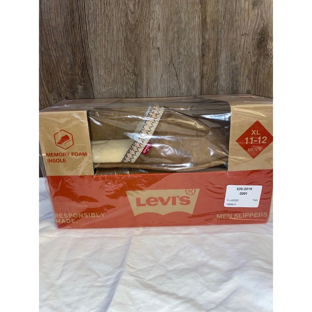 Levi's‎ Mens Memory Foam Insole Slip On Slipper, XL (11-12)